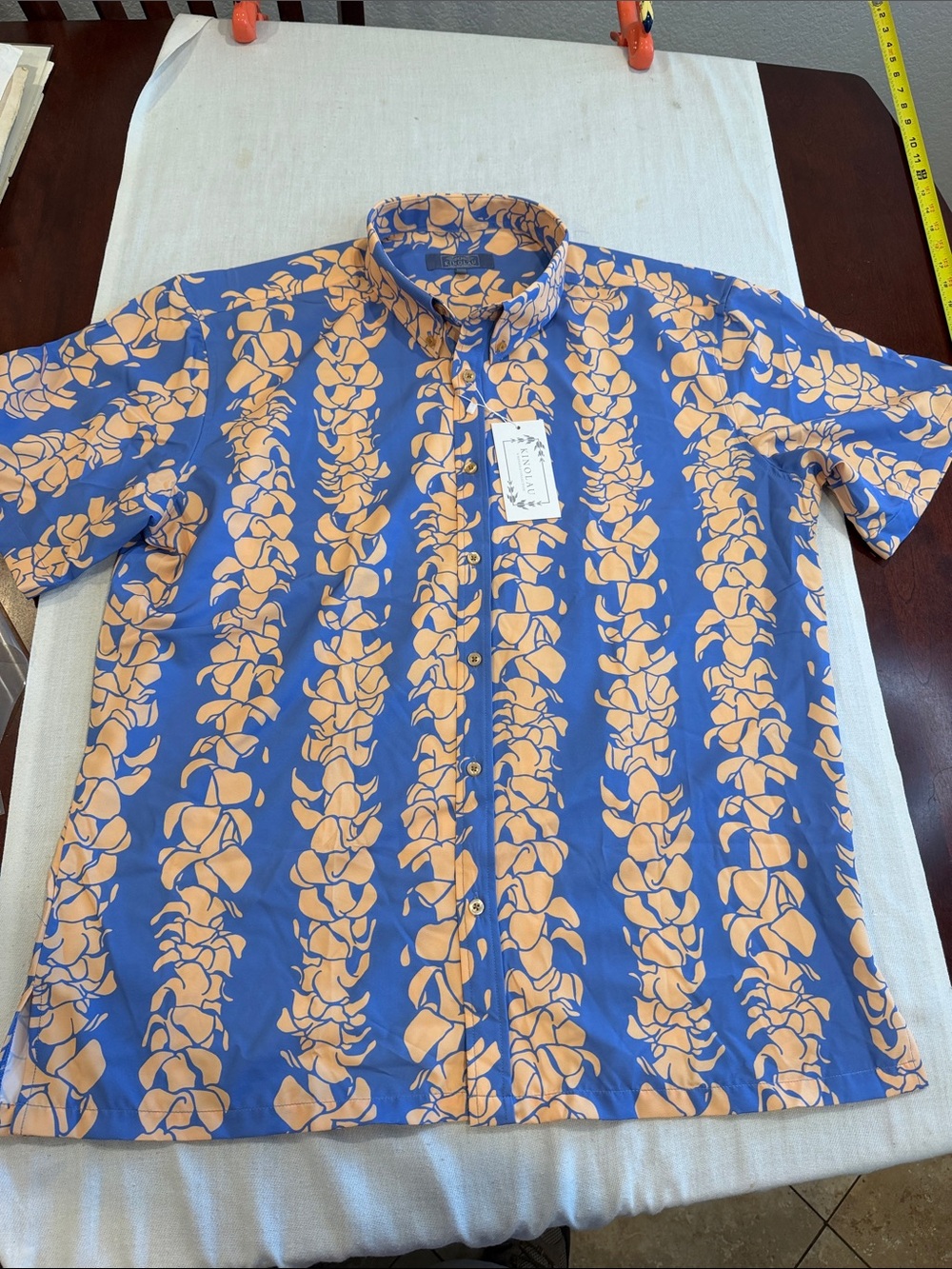 1708106 MANAOLA COMFORT FIT Men's Short Sleeve Button Down XL Shirt